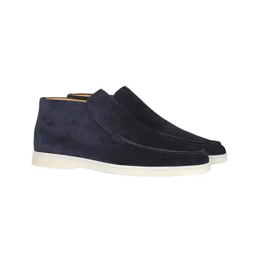 Suede Slip-On Ankle Boots