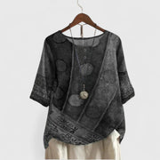 Patchwork Buttoned Top