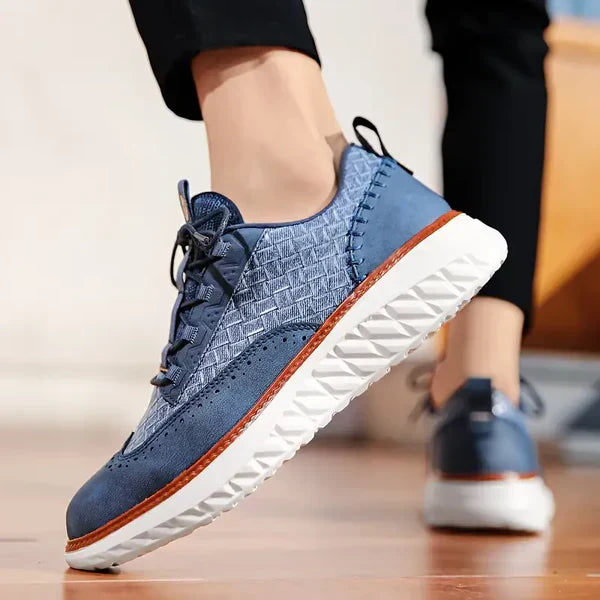Platform Lace-Up Walking Sneakers