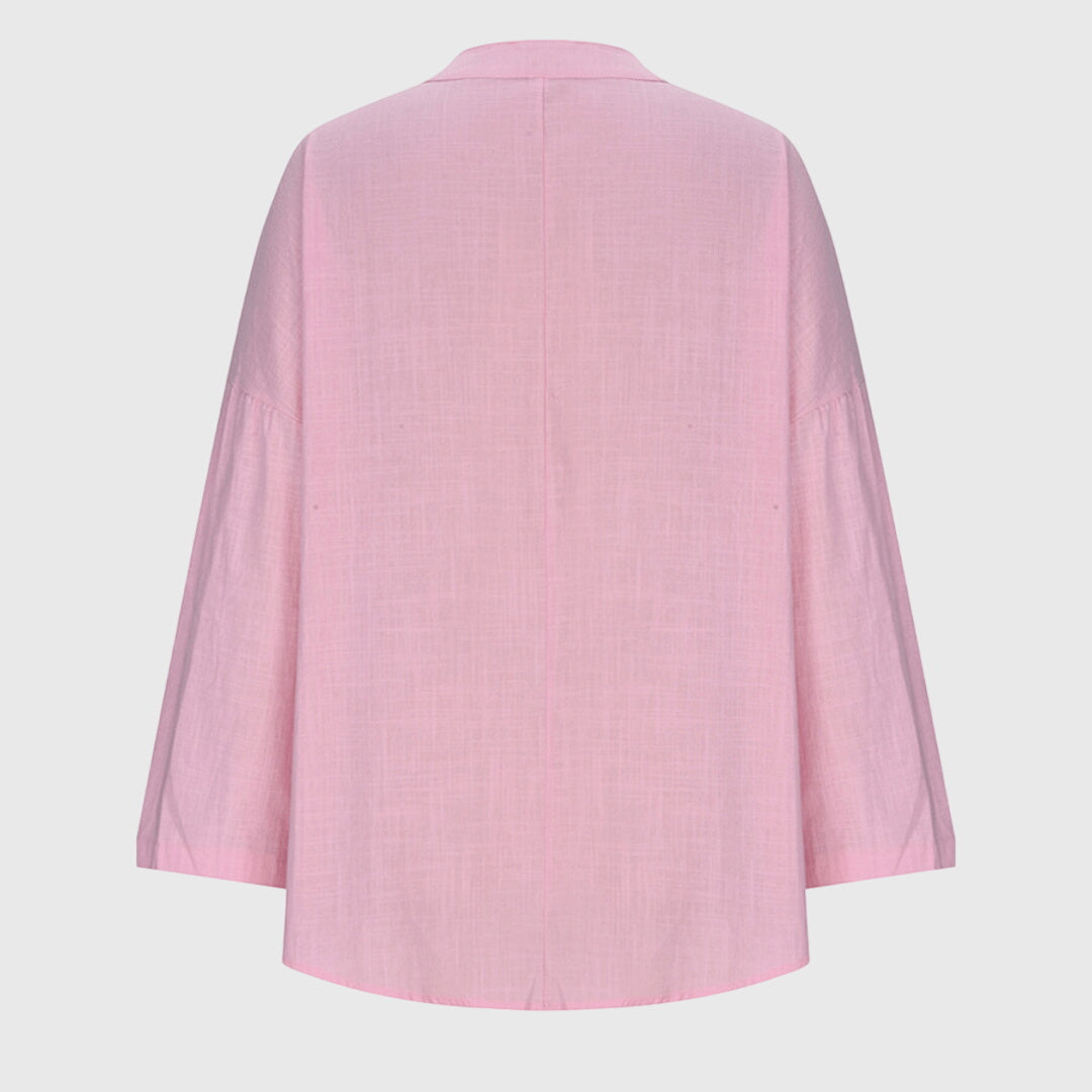 Relaxed Long Sleeve V-Neck Shirt