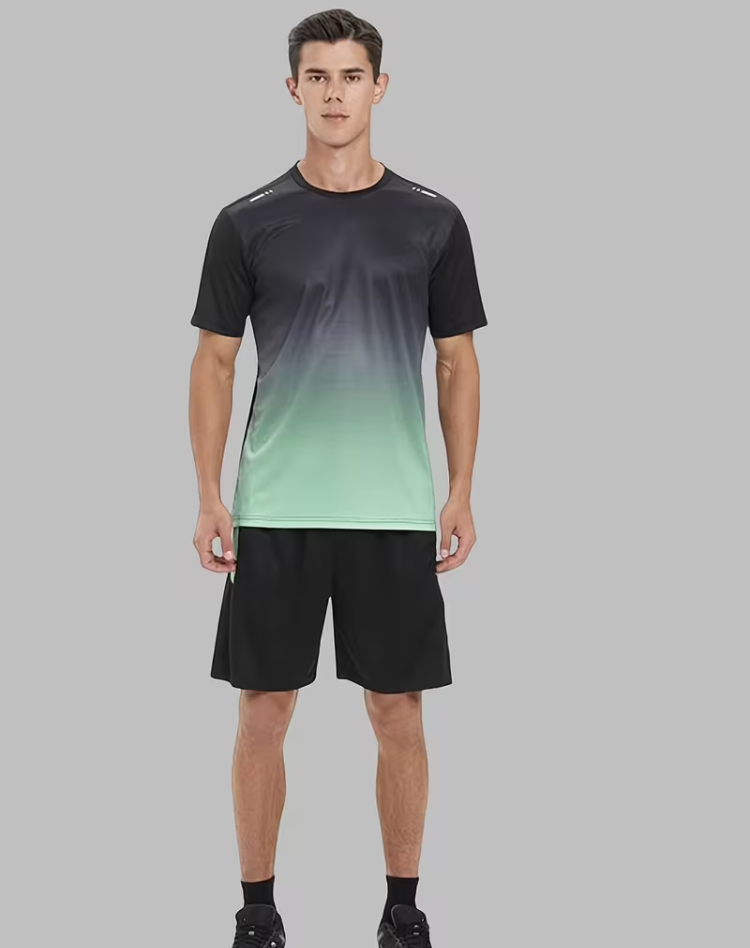 Men's Quick-Dry Sports Set Fabric Training Running