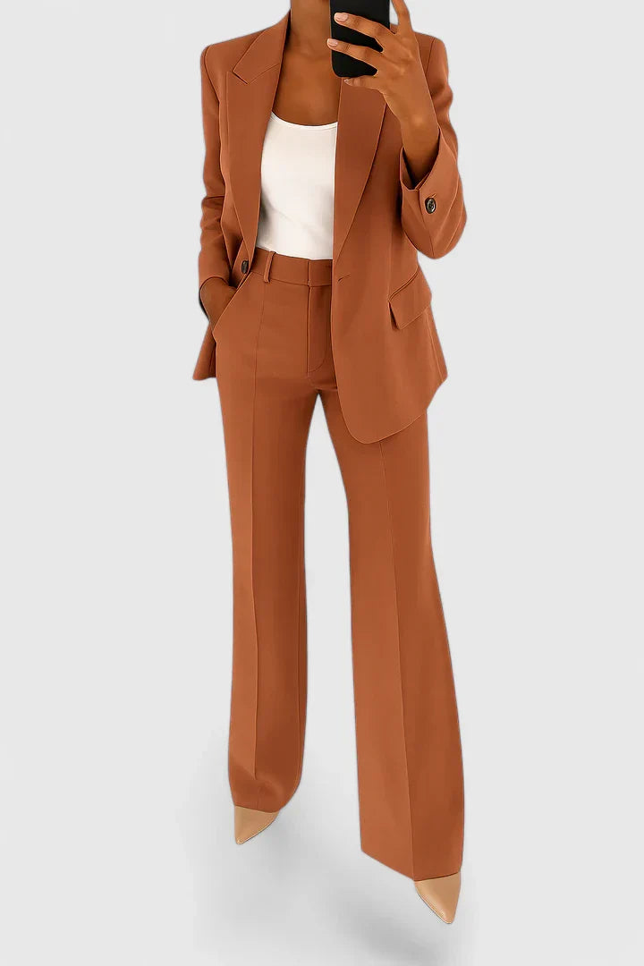 Sleek Two-Piece Suit Set
