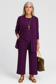 Relaxed 3-Piece Set with Necklace