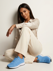 Breathable Mesh Lace-Up Sneakers