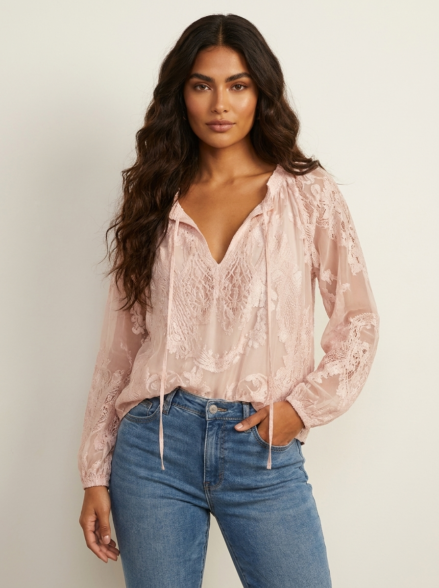 Lace Bohemian Blouse