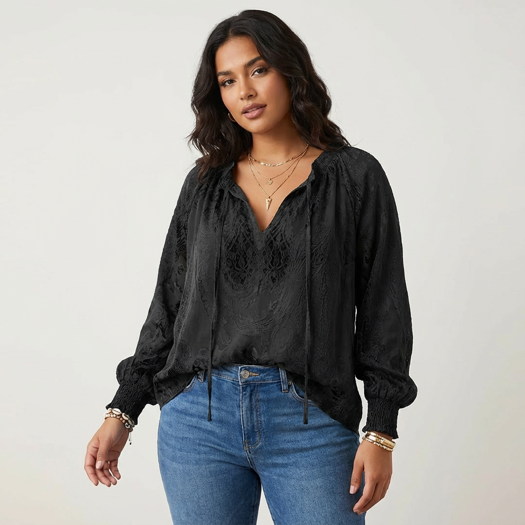 Lace Bohemian Blouse