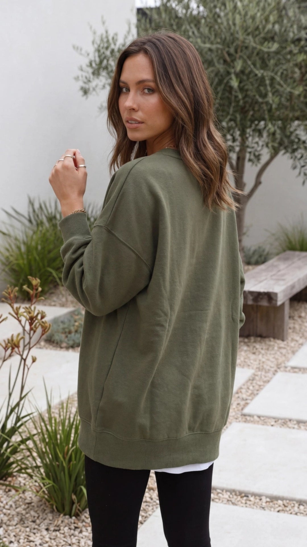 Draped Oversized Sweatshirt in Soft Fabric