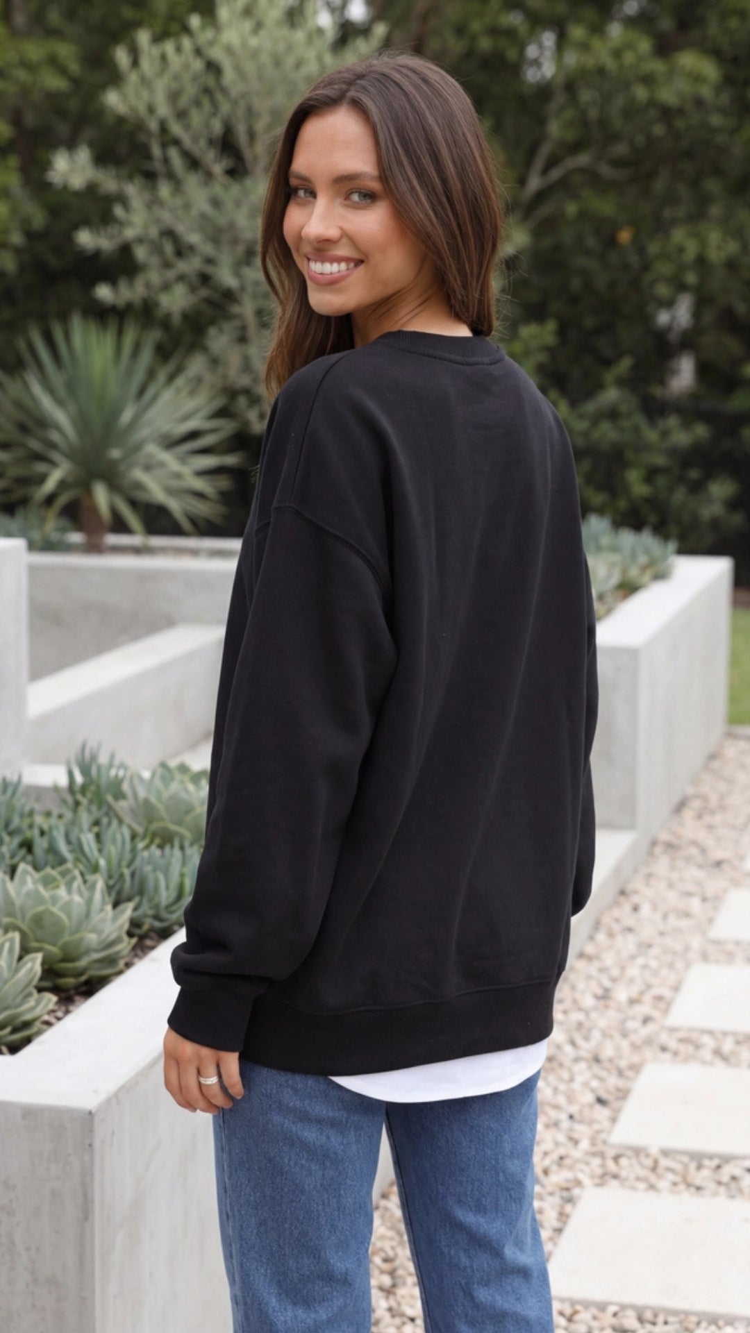 Draped Oversized Sweatshirt in Soft Fabric