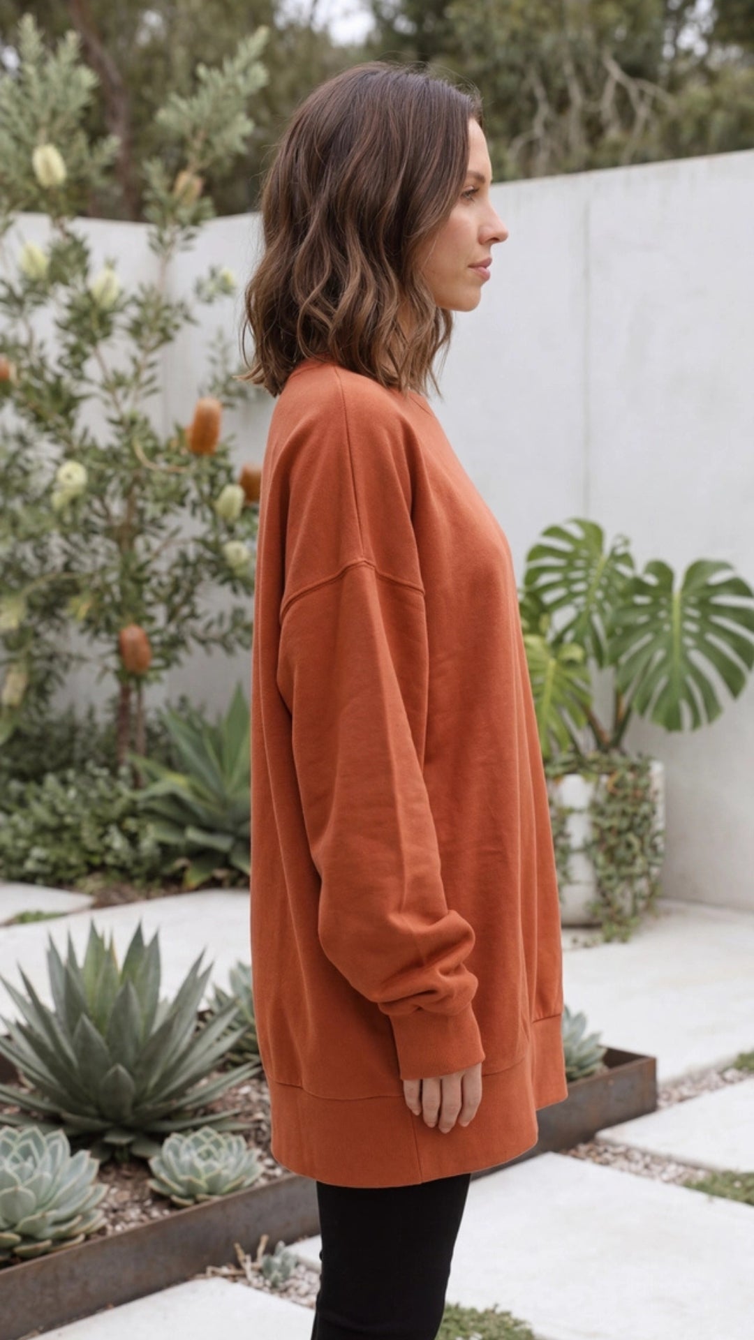Draped Oversized Sweatshirt in Soft Fabric