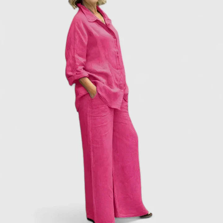 Relaxed Linen Shirt and Pants Set