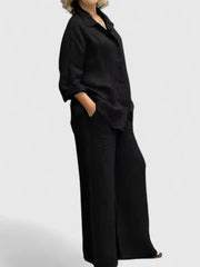 Relaxed Linen Shirt and Pants Set