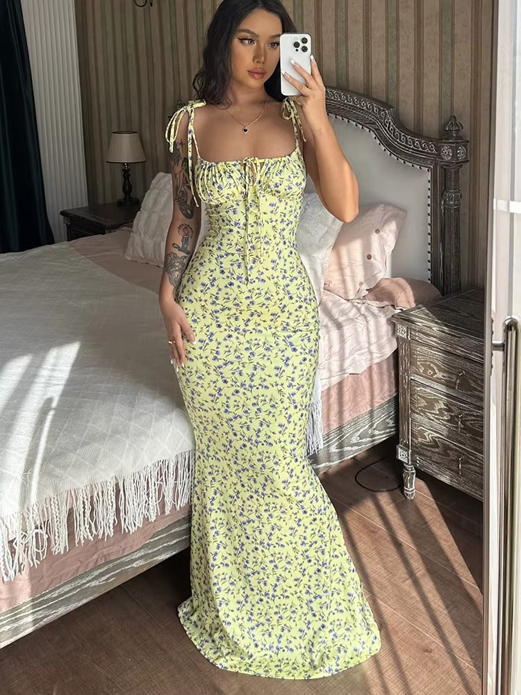 Fitted One-Shoulder Satin Maxi Dress Wedding Guest