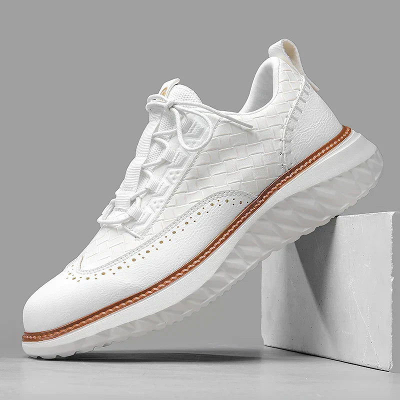 Platform Lace-Up Walking Sneakers