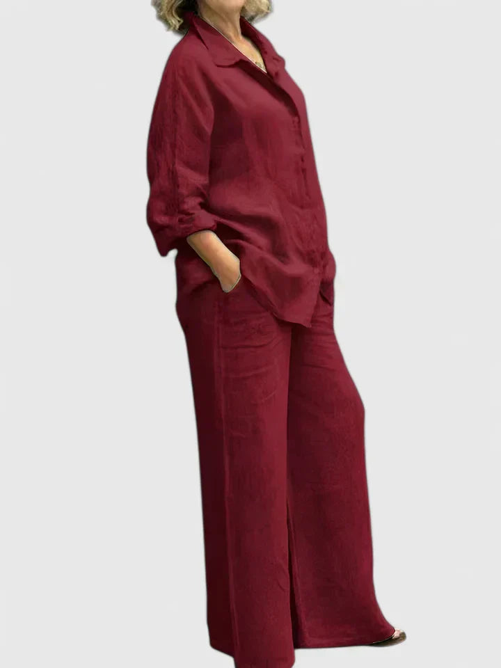 Relaxed Linen Shirt and Pants Set