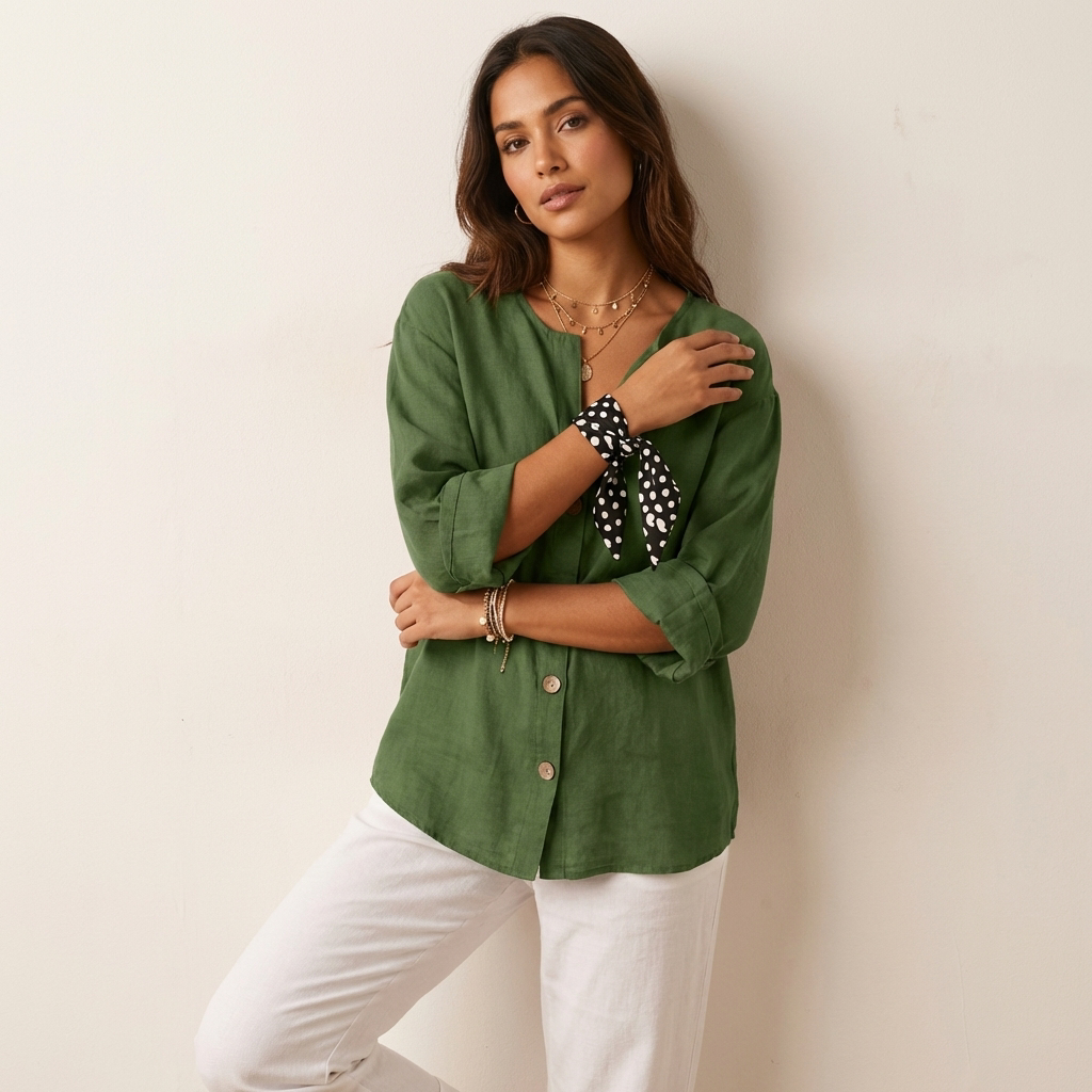 Classic Linen Blouse