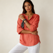 Women's Fall Classic Linen Blouse