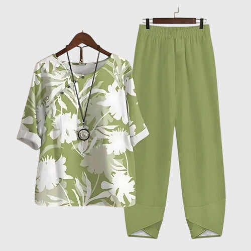 Butterfly Print Two Piece Set