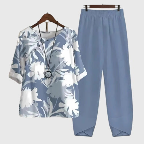 Butterfly Print Two Piece Set