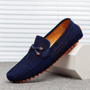 Men's Breathable Lace Slip-On Loafers for Everyday Casual Comfort