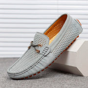 Men's Breathable Lace Slip-On Loafers for Everyday Casual Comfort