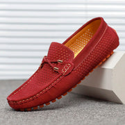 Men's Breathable Lace Slip-On Loafers for Everyday Casual Comfort