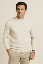 Men's Casual Pullover Sweater in Breathable Fabric