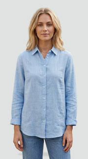 Classic Linen Long Sleeve Shirt Everyday Wear