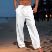 Classic Wide-Leg Trousers Lightweight Fabric Casual Outings Breathable