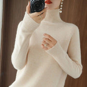Women's Cozy Knit Turtleneck Sweater for Winter Comfort