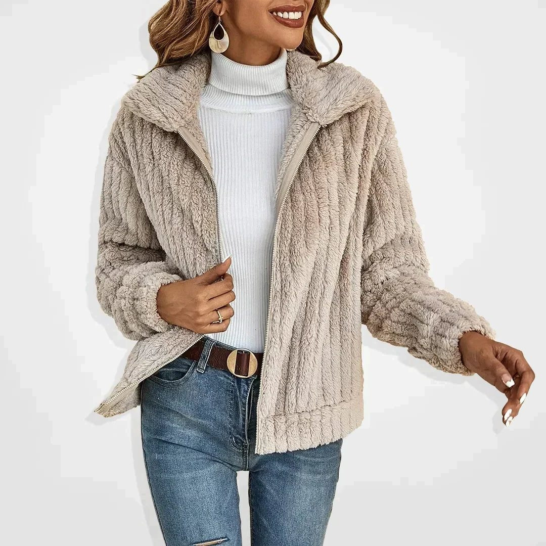 Longline Fleece Cardigan for Women