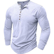 Men's Long Sleeve Henley Shirt