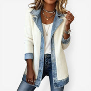 Denim-Inspired Knit Jacket