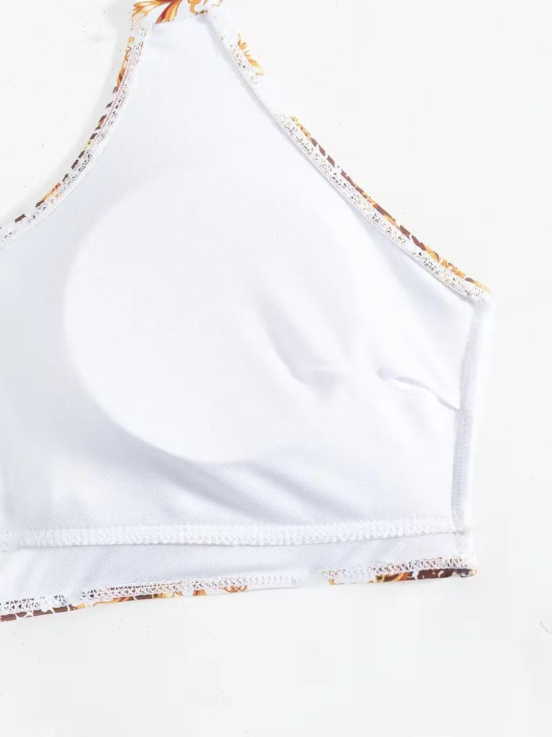 Cover-up met halternek en shorts