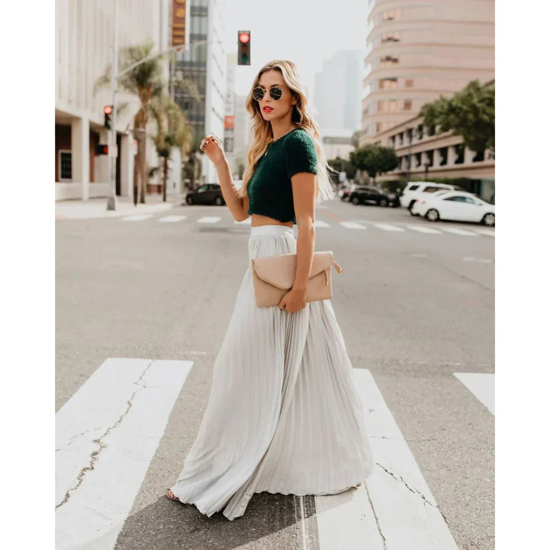 One Shoulder Satin Midi Dress