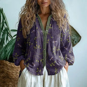 Floral Print Button-Up Shirt