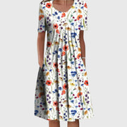 Floral Print Midi Dress