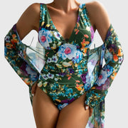 Floral Print Swimsuit Set