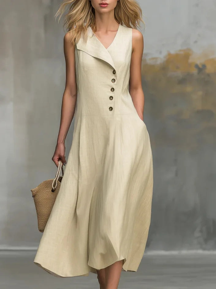 Women's Midi Dress – Flowy Style – Wedding Guest Wear