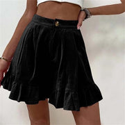 Flowy Ruffled High-Waist Shorts Casual Summer Wear