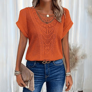 Lace Detail Vintage Top Style Wear