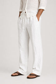 Linen Drawstring Pants Relaxed Fit Casual Look Everyday Wear