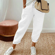 Women's Linen Trousers – Relaxed Fit – Casual Wear