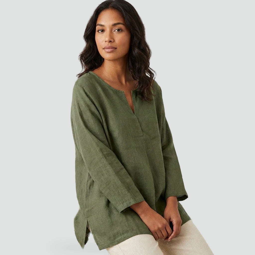 linen-v-neck-blouse-2
