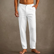 Men's Lightweight Summer Pants with Classic Fit and Breathable Fabric