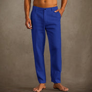 Men's Lightweight Summer Pants with Classic Fit and Breathable Fabric