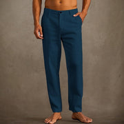 Men's Lightweight Summer Pants with Classic Fit and Breathable Fabric