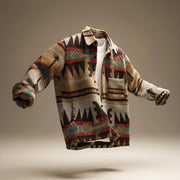 Men's Cozy Soft Wool Patterned Jacket for Stylish Layering and Warmth