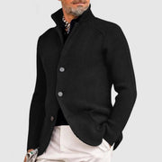 Men's Soft Knitted Cardigan with Breathable Fabric for All Seasons
