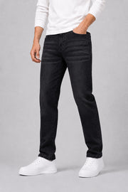 Men's Medium Stretch Wideleg Jeans with Classic Fit for Comfortable Style