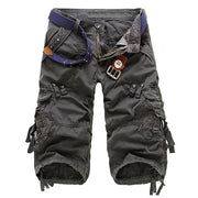 Men's Multi-Pocket Cargo Shorts Utility Style Casual Summer Wear Adjustable